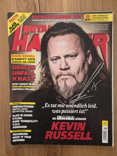 Metal hammer ausgabe signiert - metal,