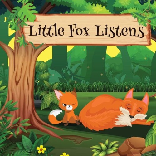 Little fox listens - fox,